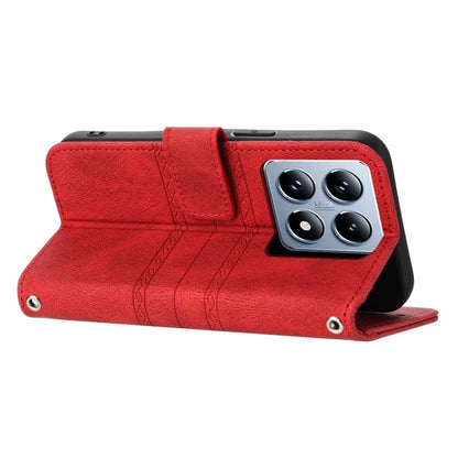 For Xiaomi 14T Pro Case Wallet PU Leather Imprinted Pattern Phone Cover