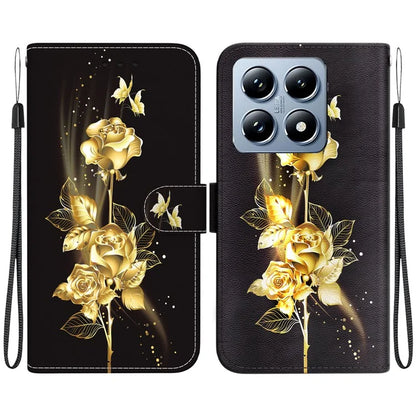 For Xiaomi 14T Pro Wallet Phone Case Anti-Drop Leather Flip Cover Pattern Printing