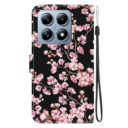 For Xiaomi 14T Pro Wallet Phone Case Anti-Drop Leather Flip Cover Pattern Printing