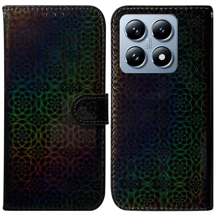 For Xiaomi 14T Pro Stand Case Dazzling Flower Leather Phone Cover