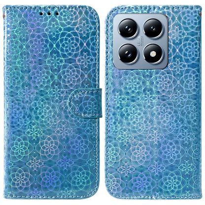 For Xiaomi 14T Pro Stand Case Dazzling Flower Leather Phone Cover