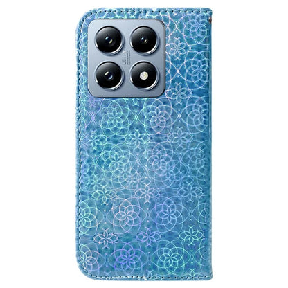For Xiaomi 14T Pro Stand Case Dazzling Flower Leather Phone Cover