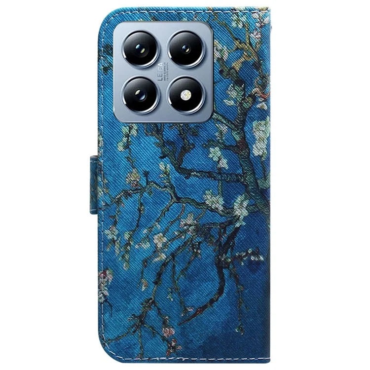 For Xiaomi 14T Pro Wallet Case Pattern Print Leather Phone Cover