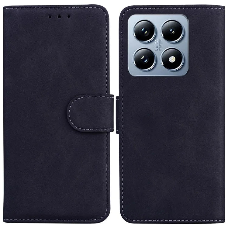 For Xiaomi 14T Pro Case Solid Color Leather Wallet Phone Cover