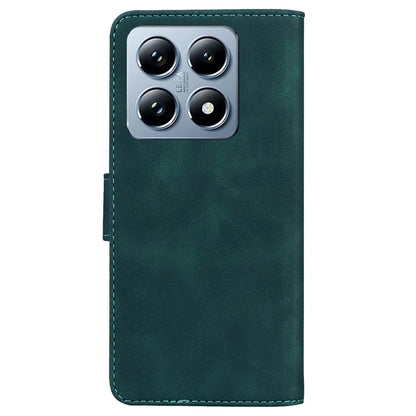 For Xiaomi 14T Pro Case Solid Color Leather Wallet Phone Cover
