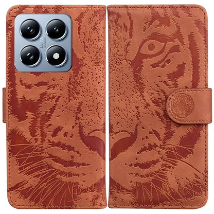 For Xiaomi 14T Pro Case Tiger Imprint Leather Wallet Phone Cover