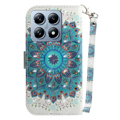 For Xiaomi 14T Pro Case Pattern Printing Leather Wallet Phone Cover