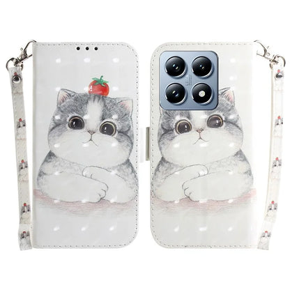 For Xiaomi 14T Pro Case Pattern Printing Leather Wallet Phone Cover