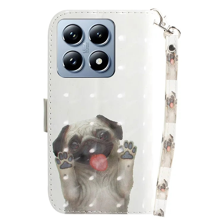 For Xiaomi 14T Pro Case Pattern Printing Leather Wallet Phone Cover