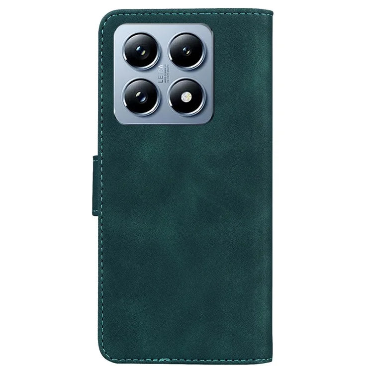 For Xiaomi 14T Stand Case PU Leather Phone Cover Butterfly Printed