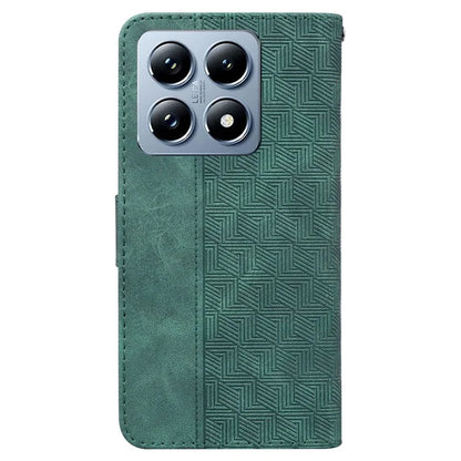 For Xiaomi 14T Case Geometry Pattern Leather Wallet Phone Cover