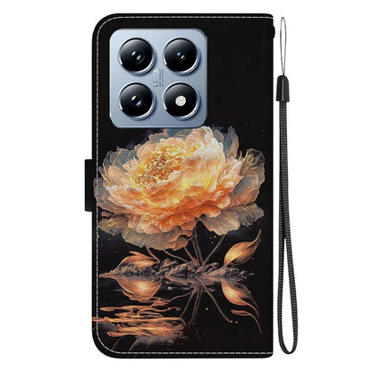 For Xiaomi 14T Wallet Phone Case Anti-Drop Leather Flip Cover Pattern Printing