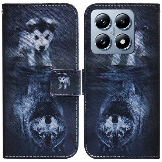 For Xiaomi 14T Wallet Case Pattern Print Leather Phone Cover