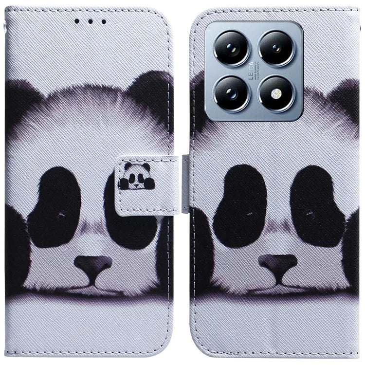 For Xiaomi 14T Wallet Case Pattern Print Leather Phone Cover
