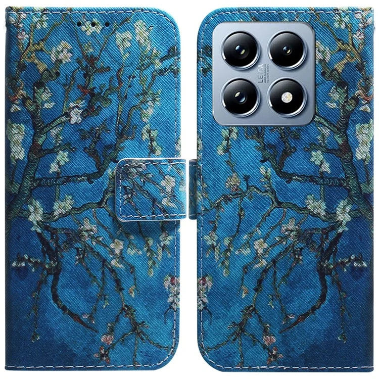 For Xiaomi 14T Wallet Case Pattern Print Leather Phone Cover