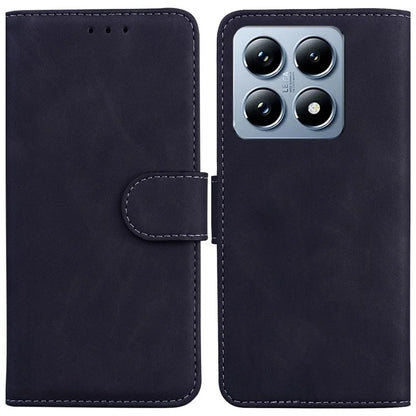 For Xiaomi 14T Case Solid Color Leather Wallet Phone Cover