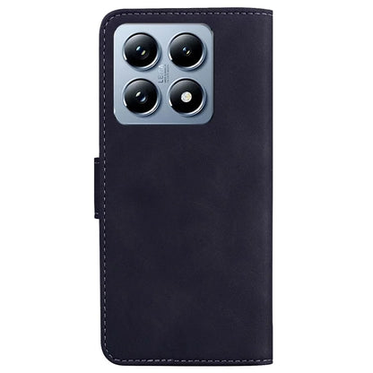 For Xiaomi 14T Case Solid Color Leather Wallet Phone Cover