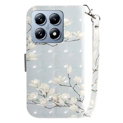 For Xiaomi 14T Case Pattern Printing Leather Wallet Phone Cover
