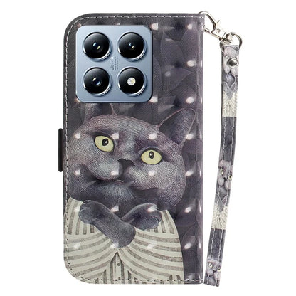 For Xiaomi 14T Case Pattern Printing Leather Wallet Phone Cover