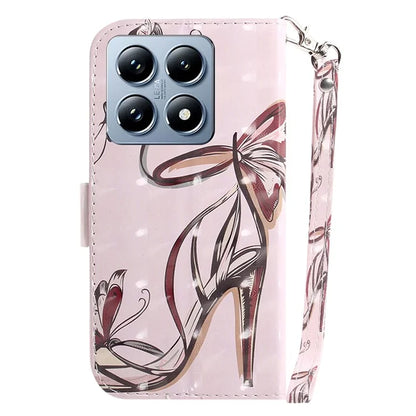 For Xiaomi 14T Case Pattern Printing Leather Wallet Phone Cover