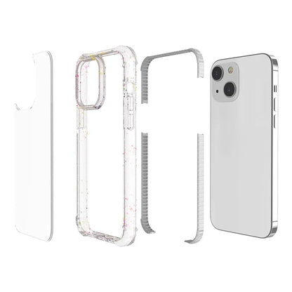 For iPhone 13 Case Reinforced Corner TPU+TPE+Acrylic Clear Phone Cover