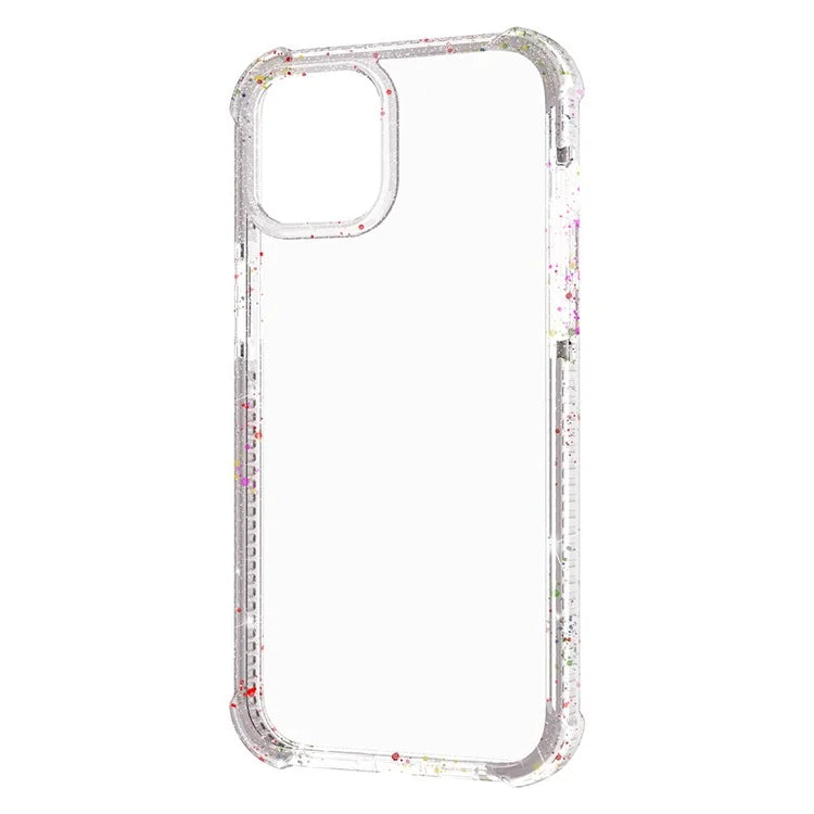 For iPhone 14 Case Reinforced Corner TPU+TPE+Acrylic Clear Phone Cover