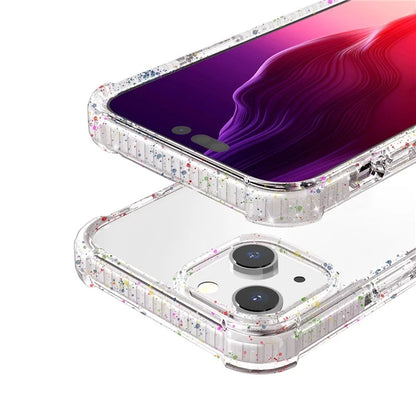 For iPhone 15 Case Reinforced Corner TPU+TPE+Acrylic Clear Phone Cover