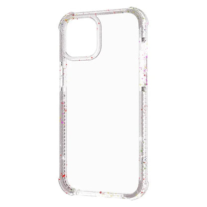 For iPhone 15 Plus Case Reinforced Corner TPU+TPE+Acrylic Clear Phone Cover
