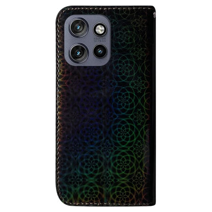 For Motorola Edge 50 Neo 5G / Moto S50 5G Stand Case Dazzling Flower Leather Phone Cover