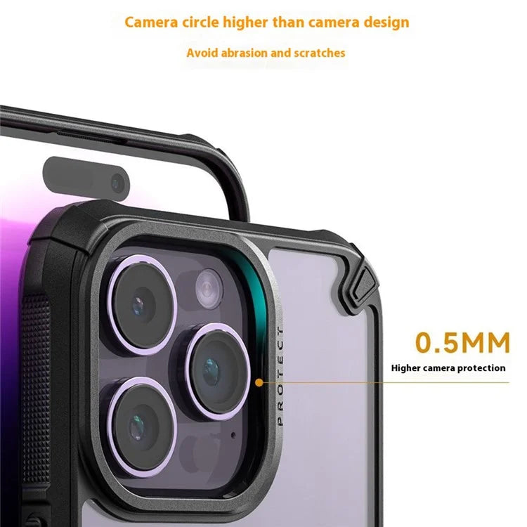 For iPhone 16 Pro Case PC+TPU Phone Cover Anti-Drop Phone Case
