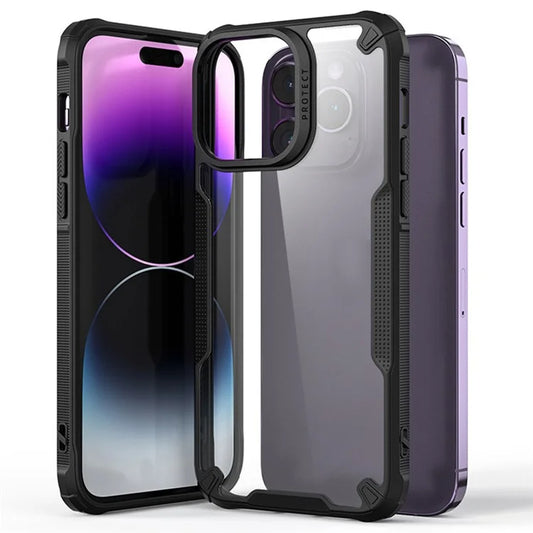 For iPhone 16 Pro Max Case PC+TPU Phone Cover Anti-Drop Phone Case