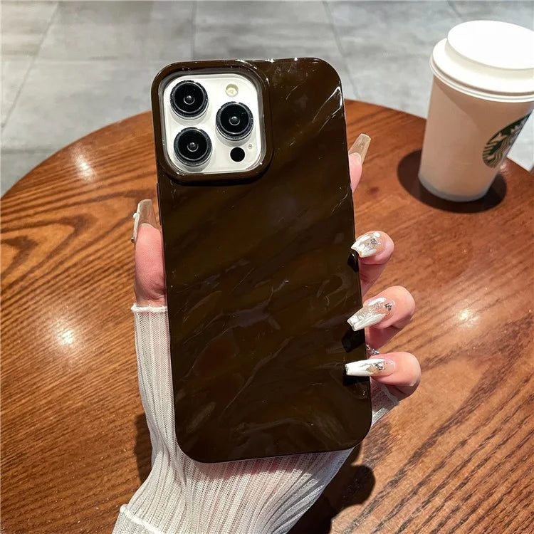 For iPhone 16 Pro Case Simple Style Protective Soft TPU Case Wave Pattern Shockproof Slim Phone Cover