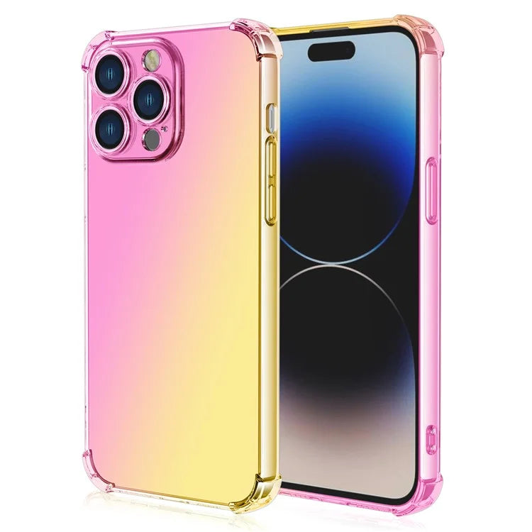 For iPhone 16 Pro Max Case Gradient Color TPU Phone Case Anti-Drop Phone Cover