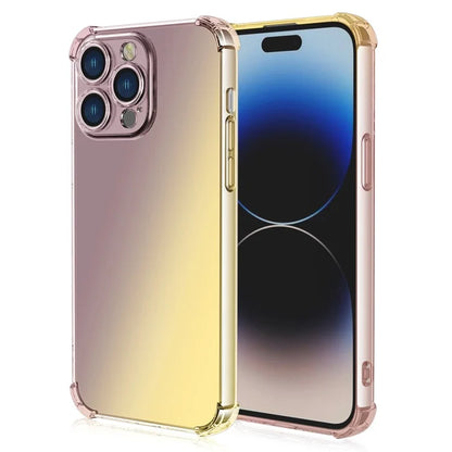 For iPhone 16 Pro Max Case Gradient Color TPU Phone Case Anti-Drop Phone Cover