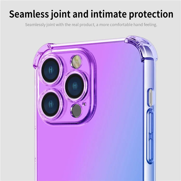 For iPhone 16 Pro Max Case Gradient Color TPU Phone Case Anti-Drop Phone Cover