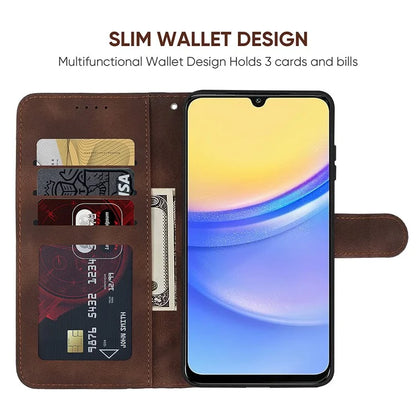 For Samsung Galaxy A16 5G Stand Case Line Pattern Leather Phone Cover