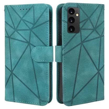 For Samsung Galaxy A16 5G Stand Case Line Pattern Leather Phone Cover