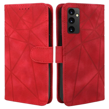 For Samsung Galaxy A16 5G Stand Case Line Pattern Leather Phone Cover