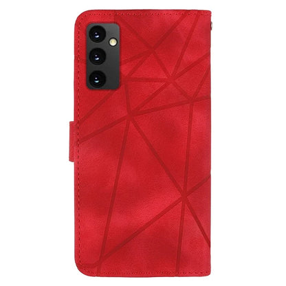 For Samsung Galaxy A16 5G Stand Case Line Pattern Leather Phone Cover
