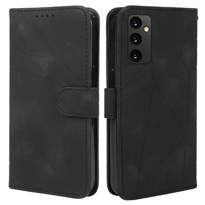 For Samsung Galaxy A16 5G Stand Case Line Pattern Leather Phone Cover