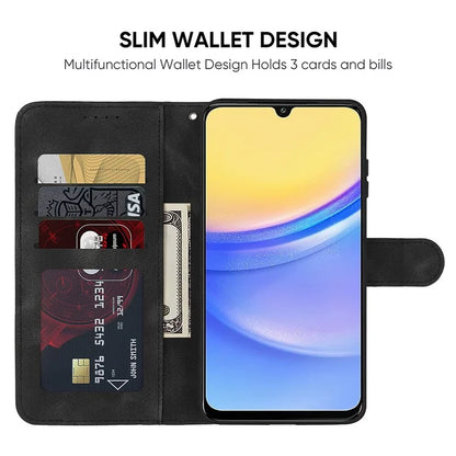 For Samsung Galaxy A16 5G Stand Case Line Pattern Leather Phone Cover