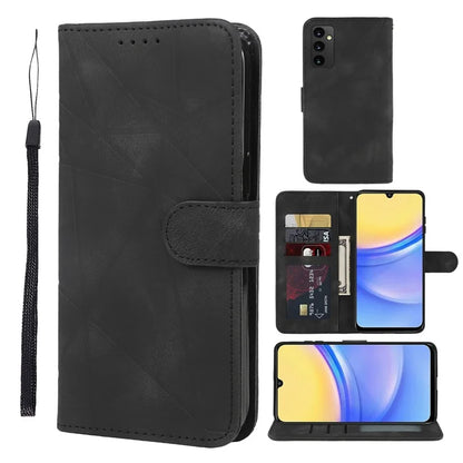 For Samsung Galaxy A16 5G Stand Case Line Pattern Leather Phone Cover