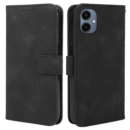 For Samsung Galaxy A06 Stand Case Line Pattern Leather Phone Cover