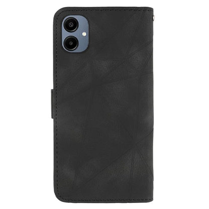 For Samsung Galaxy A06 Stand Case Line Pattern Leather Phone Cover