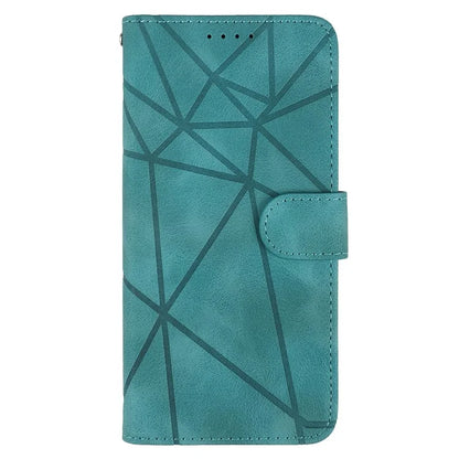 For Samsung Galaxy A06 Stand Case Line Pattern Leather Phone Cover