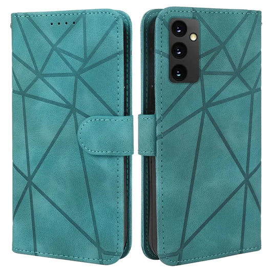 For Samsung Galaxy S24 FE Stand Case Line Pattern Leather Phone Cover