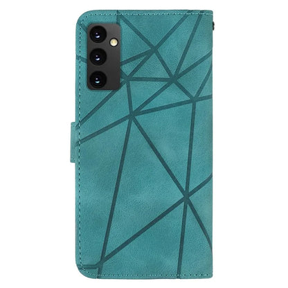 For Samsung Galaxy S24 FE Stand Case Line Pattern Leather Phone Cover