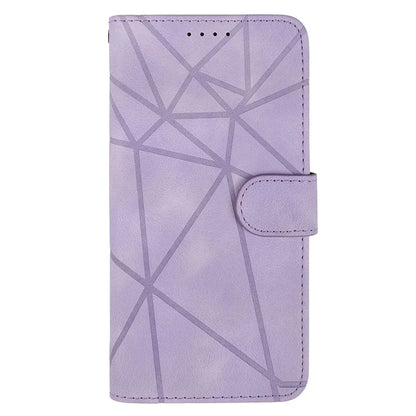 For Samsung Galaxy S24 FE Stand Case Line Pattern Leather Phone Cover