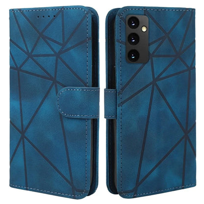 For Samsung Galaxy S24 FE Stand Case Line Pattern Leather Phone Cover