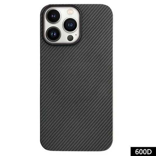 HALLOSW For iPhone 15 Pro Magnetic Case Aramid Fiber 600D Fine Texture Ultra Thin Phone Cover